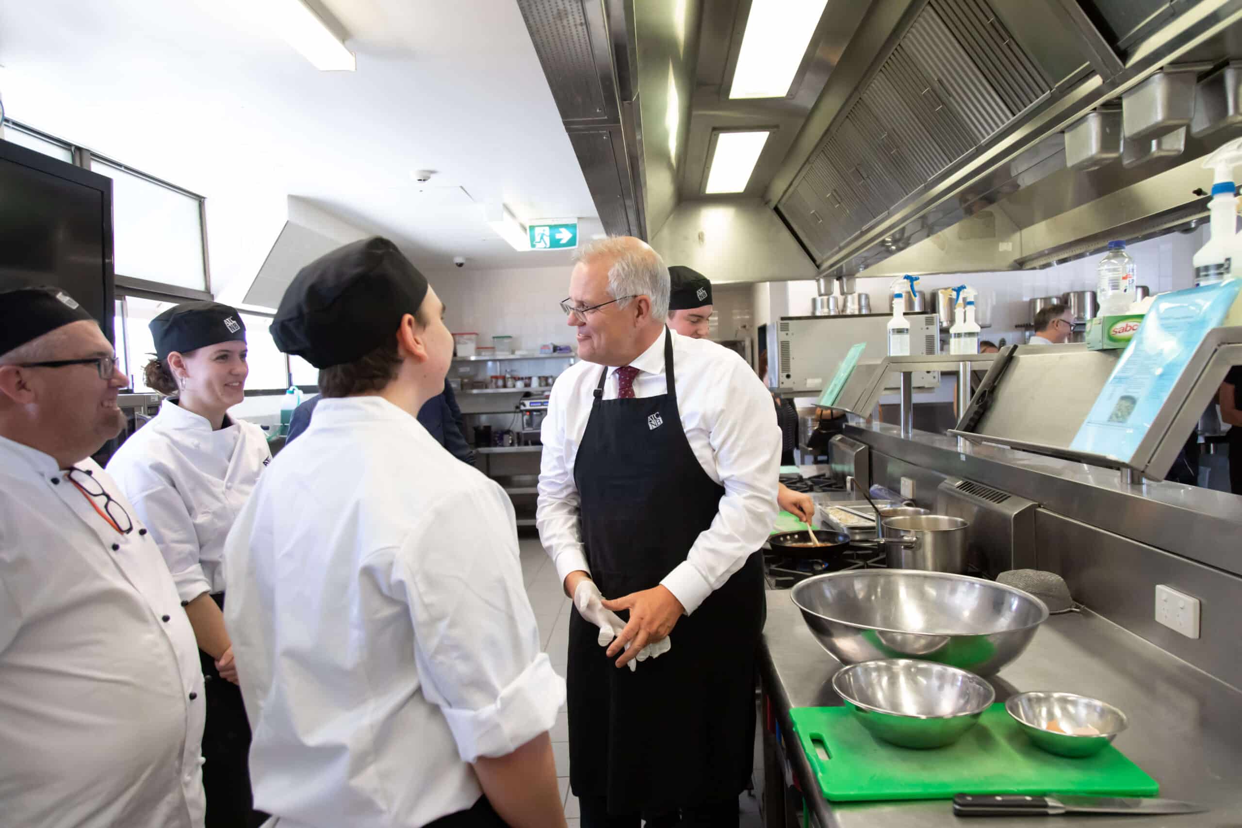 Prime Minister Scott Morrison visited the Australian Trade College