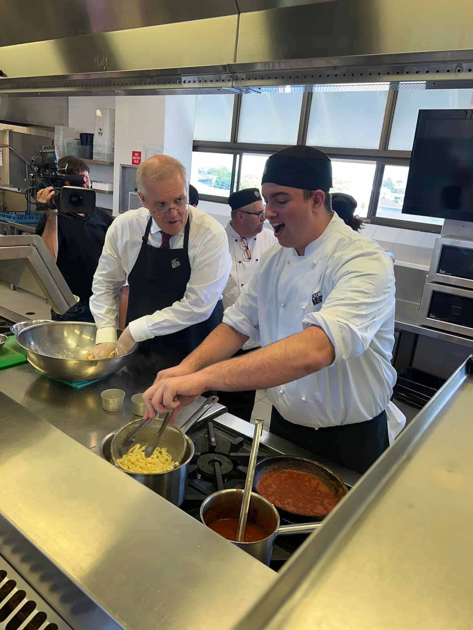 Prime Minister Scott Morrison visited the Australian Trade College