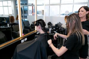 Creative Edge Training Australian Trade College NORth Brisbane Hairdressing Student Scissors