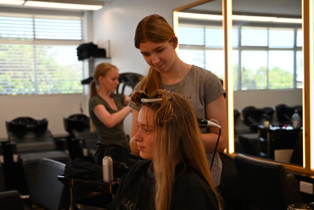 Hairdressing student Try A Trade Day